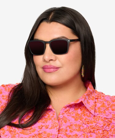 Basalt & Warm Tortoise Lagoon -  Plastic Sunglasses