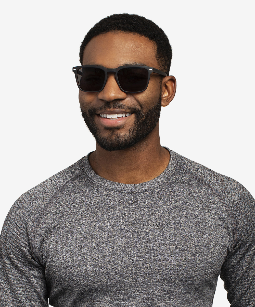 Lagoon - Rectangle Warm Tortoise & Basalt Frame Prescription Sunglasses ...