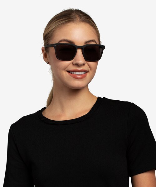Lagoon Warm Tortoise & Basalt Eco-friendlySunglass Frames for Women from EyeBuyDirect