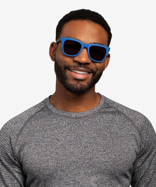 Ocean Atlantic Blue & Warm Tortoise PlasticSunglass Frames for Men from EyeBuyDirect
