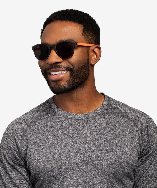 Dune Warm Tortoise & Coral PlasticSunglass Frames for Men from EyeBuyDirect
