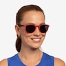 Dune Crimson & Warm Tortoise Eco-friendlySunglass Frames for Women from EyeBuyDirect