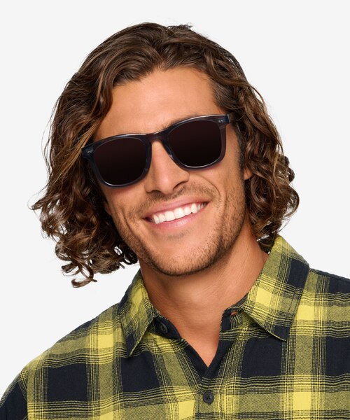 Nevada Clear Gray AcetateSunglass Frames for Men from EyeBuyDirect