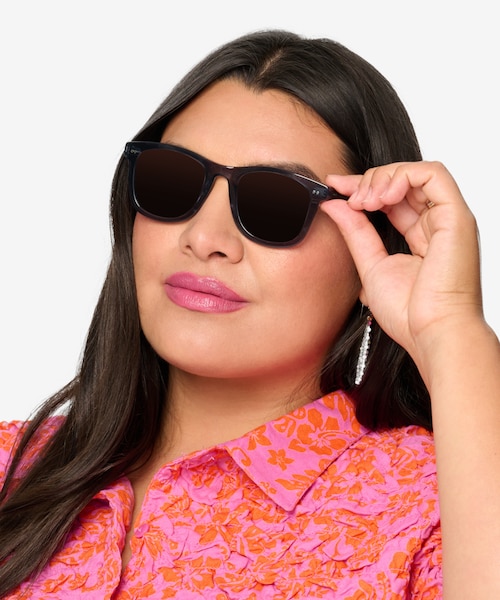 Nevada Clear Gray AcetateSunglass Frames for Women from EyeBuyDirect
