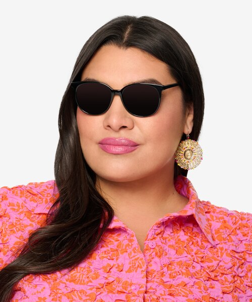 Sun Bardot Black AcetateSunglass Frames for Women from EyeBuyDirect