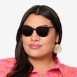 Sun Bardot Black AcetateSunglass Frames for Women from EyeBuyDirect