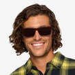 Sun Sydney Brown Striped AcetateSunglass Frames for Men from EyeBuyDirect
