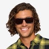 Sun Sydney Brown Striped AcetateSunglass Frames for Men from EyeBuyDirect
