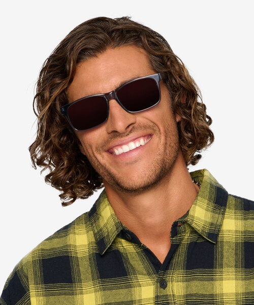 Sun Sydney Clear Gray AcetateSunglass Frames for Men from EyeBuyDirect