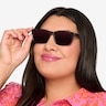 Sun Sydney Clear Gray AcetateSunglass Frames for Women from EyeBuyDirect