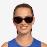 Lamarr Clear Red AcetateSunglass Frames for Women from EyeBuyDirect