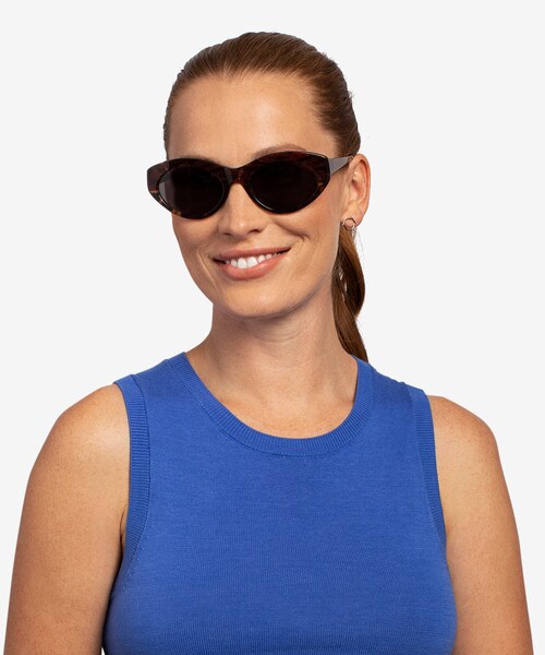 Fabulous Striped Tortoise AcetateSunglass Frames for Women from EyeBuyDirect