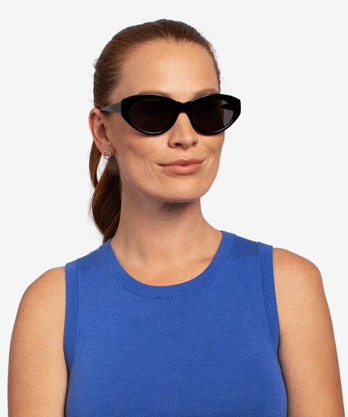 Fabulous Black AcetateSunglass Frames for Women from EyeBuyDirect
