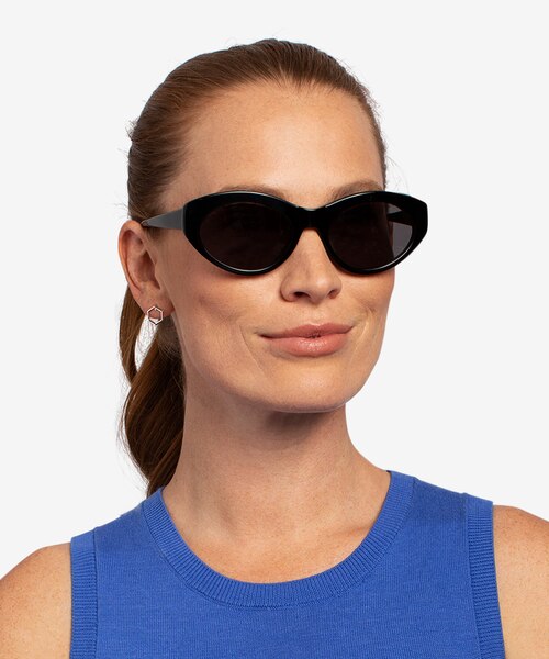 Fabulous Black AcetateSunglass Frames for Women from EyeBuyDirect
