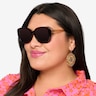 Sherry Tortoise Champagne AcetateSunglass Frames for Women from EyeBuyDirect
