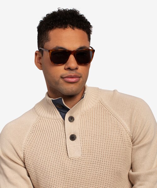 Cortado Honey Tortoise AcetateSunglass Frames for Men from EyeBuyDirect