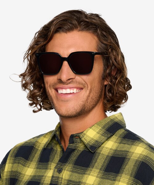 Parasol Black AcetateSunglass Frames for Men from EyeBuyDirect