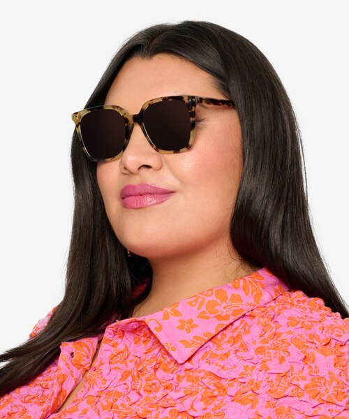 Parasol Light Tortoise AcetateSunglass Frames for Women from EyeBuyDirect