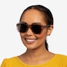 Azalea Clear Brown AcetateSunglass Frames for Women from EyeBuyDirect