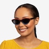Palm Beach Red Tortoise Blue AcétateSoleil de Lunette de vue pour Femmes d'EyeBuyDirect