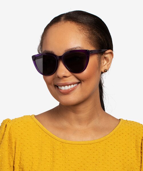 Lemonade Purple AcetateSunglass Frames for Women from EyeBuyDirect