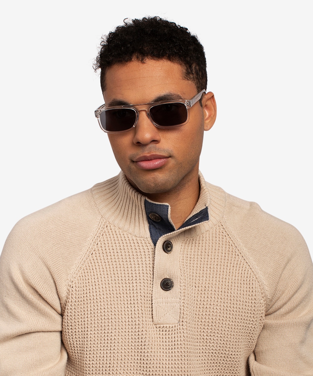 Clear frame sunglasses store men