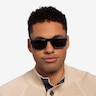 Grayton Clear Blue AcetateSunglass Frames for Men from EyeBuyDirect