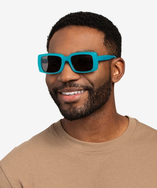 Impression Aqua AcetateSunglass Frames for Men from EyeBuyDirect