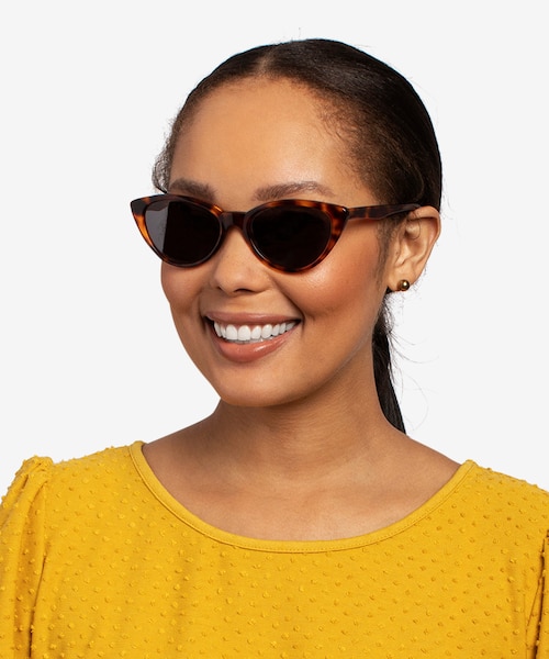 Jolie Brown Tortoise AcetateSunglass Frames for Women from EyeBuyDirect