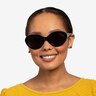 Alexandra Black Zebra AcetateSunglass Frames for Women from EyeBuyDirect