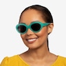 Alexandra Teal AcetateSunglass Frames for Women from EyeBuyDirect