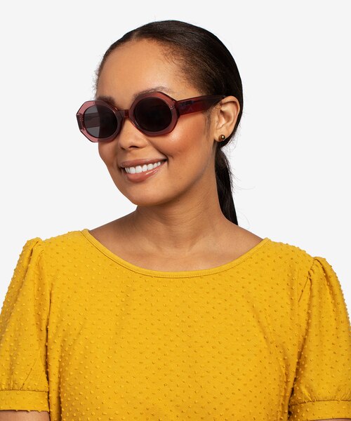 Vitamin Clear Purple AcetateSunglass Frames for Women from EyeBuyDirect