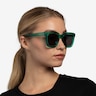 Los Angeles Clear Green AcetateSunglass Frames for Women from EyeBuyDirect