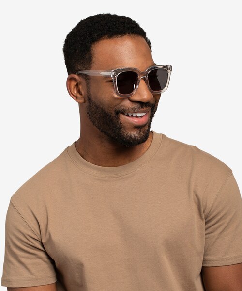Los Angeles Clear AcetateSunglass Frames for Men from EyeBuyDirect