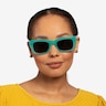Because Turquoise AcetateSunglass Frames for Women from EyeBuyDirect