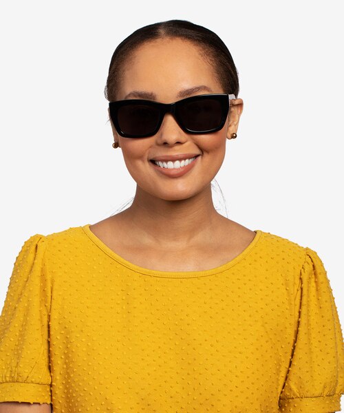 Because Black AcetateSunglass Frames for Women from EyeBuyDirect
