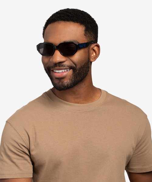 Claudel Black AcetateSunglass Frames for Men from EyeBuyDirect