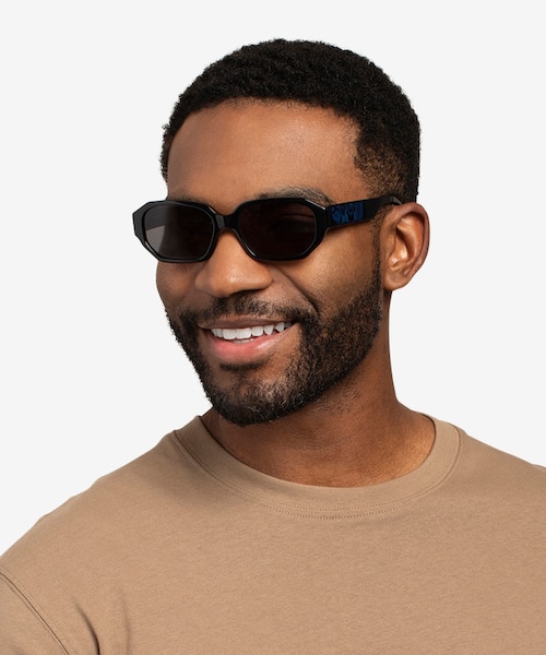 Claudel Black AcetateSunglass Frames for Men from EyeBuyDirect
