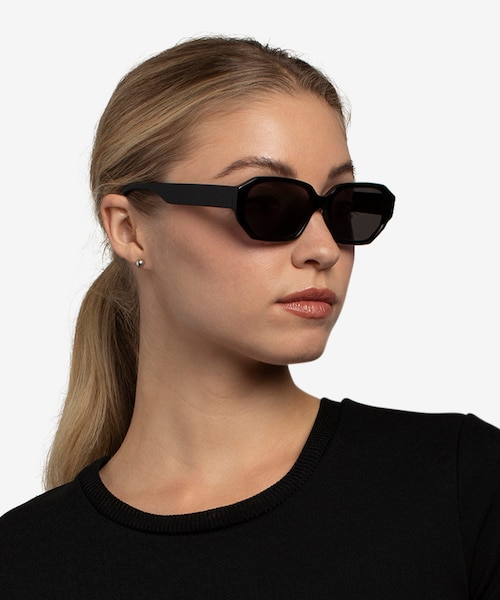 Claudel Black AcetateSunglass Frames for Women from EyeBuyDirect