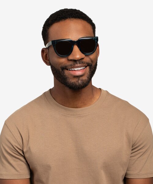 Dali Teal AcetateSunglass Frames for Men from EyeBuyDirect