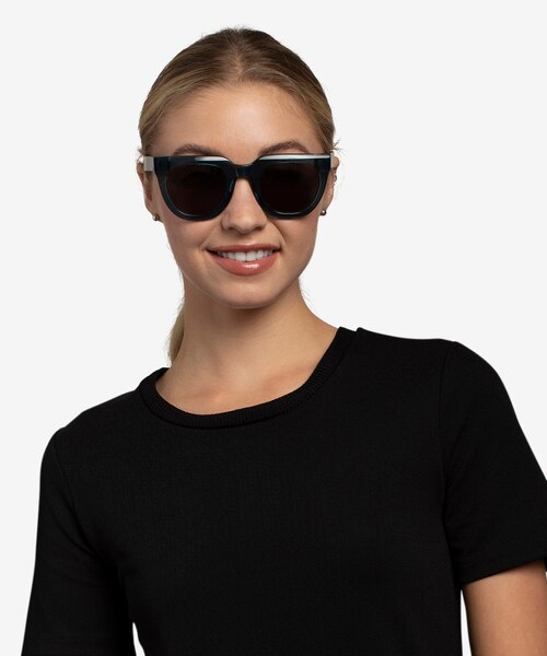 Dali Teal AcetateSunglass Frames for Women from EyeBuyDirect
