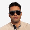 Map Clear Blue AcetateSunglass Frames for Men from EyeBuyDirect