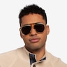 Map Clear Brown AcetateSunglass Frames for Men from EyeBuyDirect
