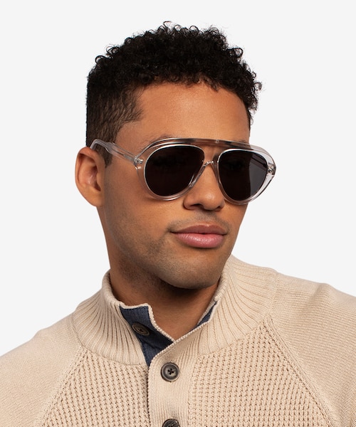 Map Clear AcetateSunglass Frames for Men from EyeBuyDirect