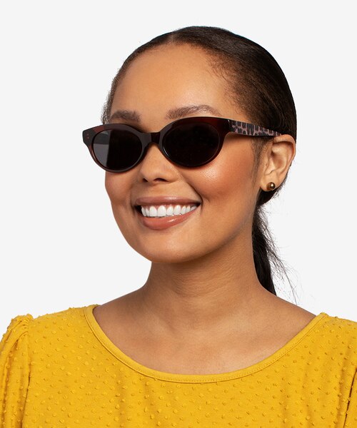 Vacation Clear Brown AcetateSunglass Frames for Women from EyeBuyDirect