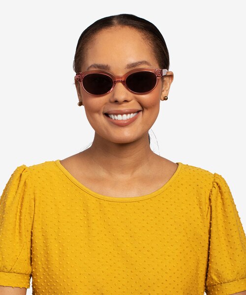 Vacation Clear Pink AcetateSunglass Frames for Women from EyeBuyDirect