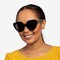 Santa Monica Noir Acétate Soleil de Lunette de vue pour Femmes d'EyeBuyDirect