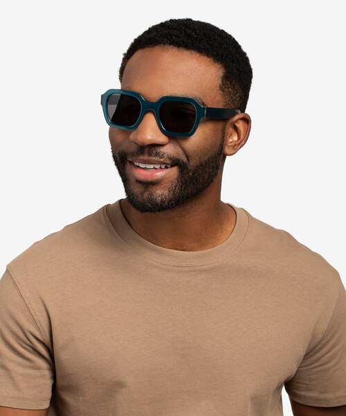 Somerset Teal AcetateSunglass Frames for Men from EyeBuyDirect