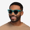 Itinerary Turquoise AcetateSunglass Frames for Men from EyeBuyDirect