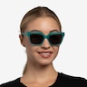 Itinerary Turquoise AcetateSunglass Frames for Women from EyeBuyDirect